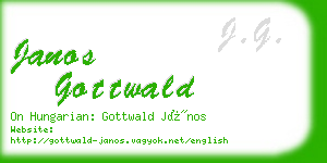 janos gottwald business card